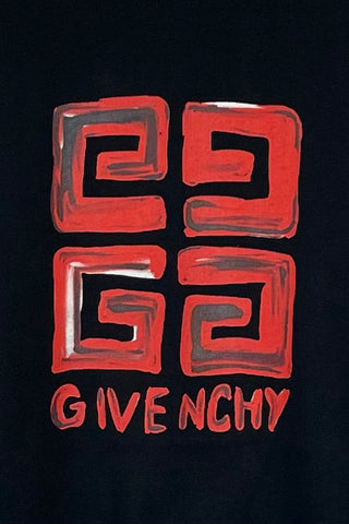 Men's Black Givenchy 4G Emblem Slim Fit Soft T-Shirt