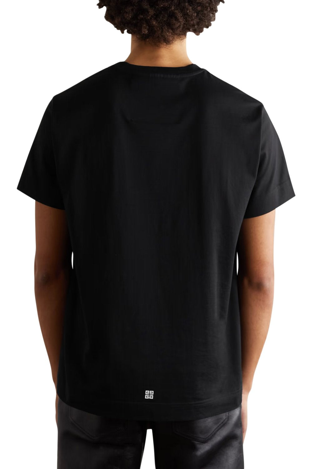 Men's Black Givenchy Curve Logo Classic Fit T-Shirt