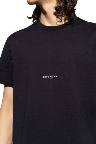 Men's Black Givenchy Small Logo Slim Fit Jersey T-Shirt
