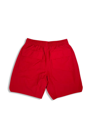 Men's Red Rhude Logo Print Swim Shorts